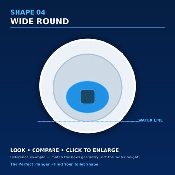 Shape 04 — Wide Round toilet bowl